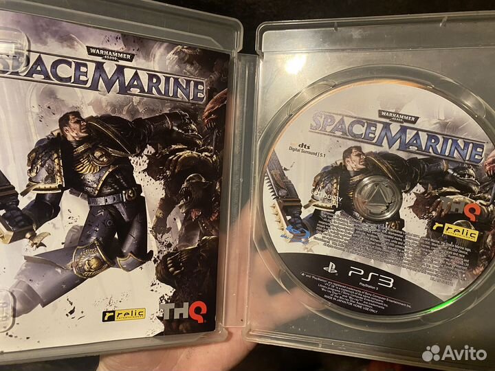 Warhammer Space marine ps3 диск