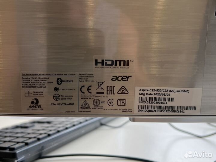 Моноблок acer с22