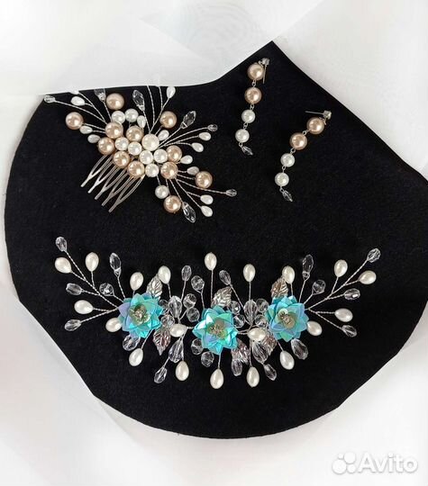 Свадебные украшения в прическу