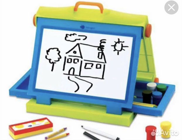 Доска мольберт для рисования с магнитной стороной