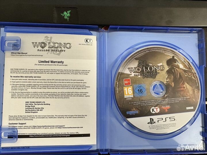 Wo long fallen dynasty ps5 диск