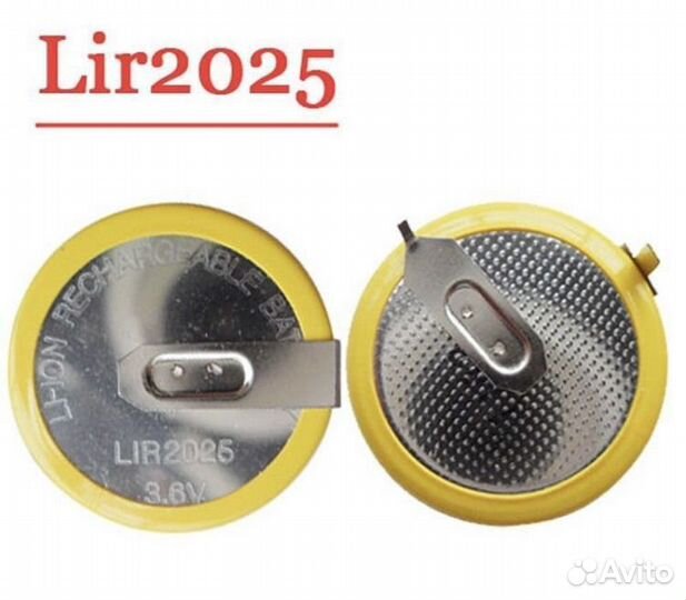 Аккумулятор батарейка LIR2025 3.6v