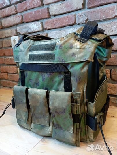 Бронежилет Мох с бронеплитами и капами