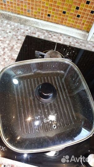 Сковорода гриль квадратная