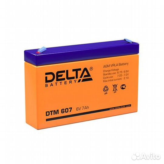 Аккумулятор delta DTM 607
