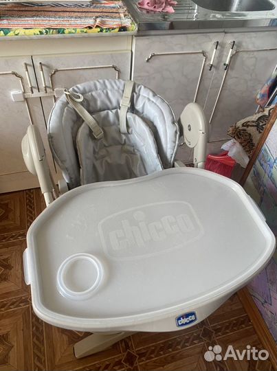 Детский стульчик для кормления chicco polly magic