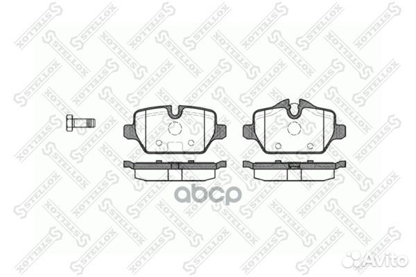 Колодки дисковые з. bmw e87 1.6 1.8d 04 зад St