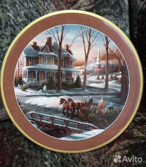 Коллекционная настенная фарфоровый тарелка, СССР