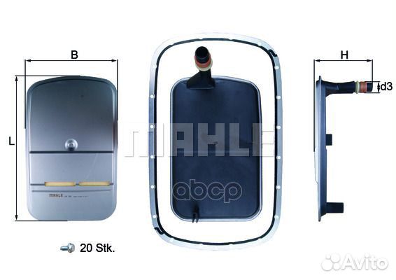 Фильтр гидравлический HX159KIT Mahle/Knecht