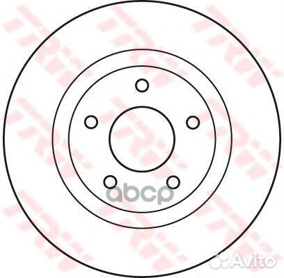 Диск тормозной перед DF4932 TRW