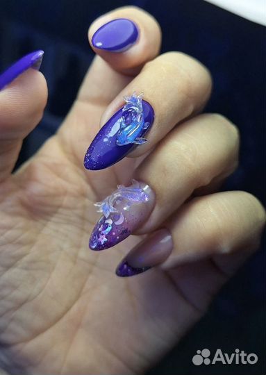 Объемные фигурки для ногтей рыбки