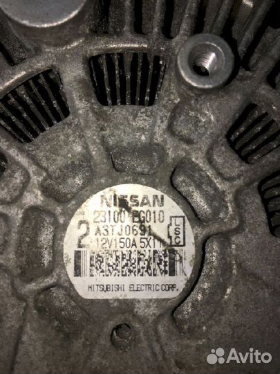 Генератор VQ35DE Infiniti 23100EG010 A3TJ0691