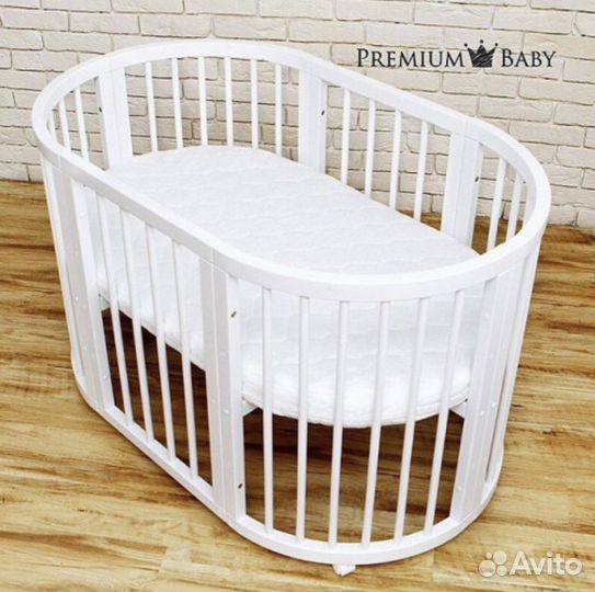 Кроватка-трансформер PremiumBaby EcoSleep 9в1 / Бе