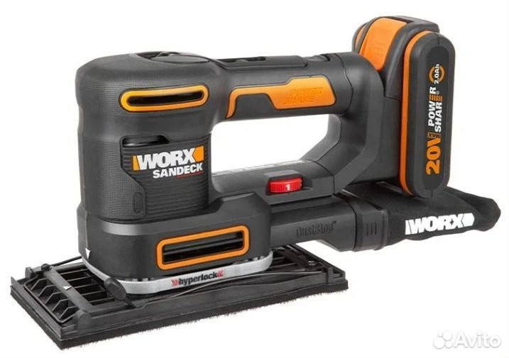 Акк виброшлифмашина worx WX820