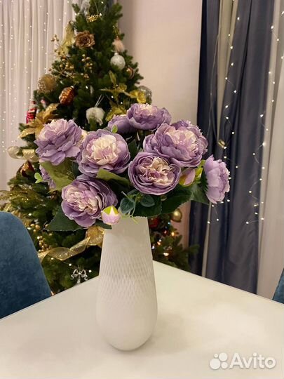 Ветка искусственных цветов /Пионы