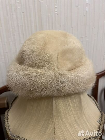 Шапка зимняя норковая женская