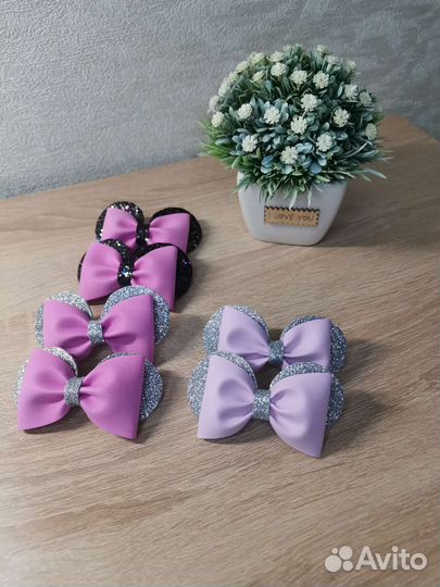 Бантики для волос ручной работы