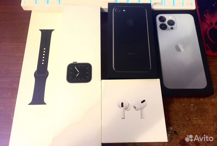 Коробки от iPhone Apple Watch Airpods