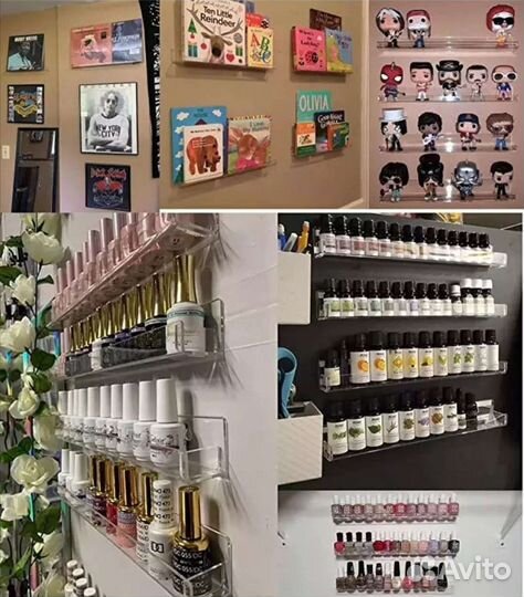 Маникюрная настенная полка