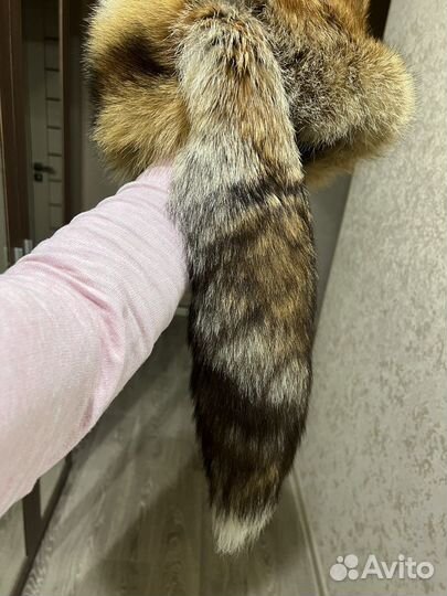Шапка мужская из лисы