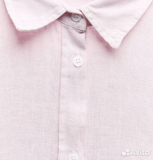 Льняная рубашка zara