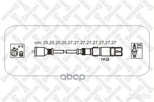 10-38436-SX к-кт проводов12 проводChrysler Cro