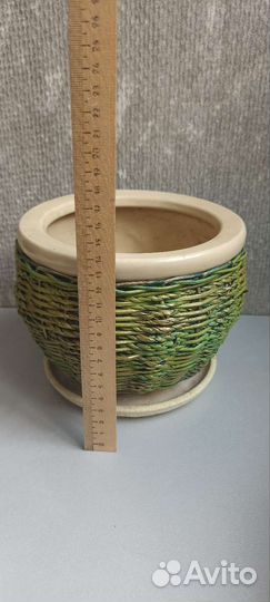 Горшок керамика тюльпан