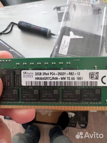 Серверная память ddr4 32gb 64gb сервер hp dell