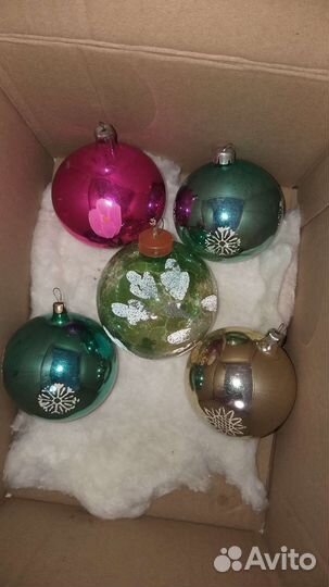 Елочные игрушки СССР ель сноп шары