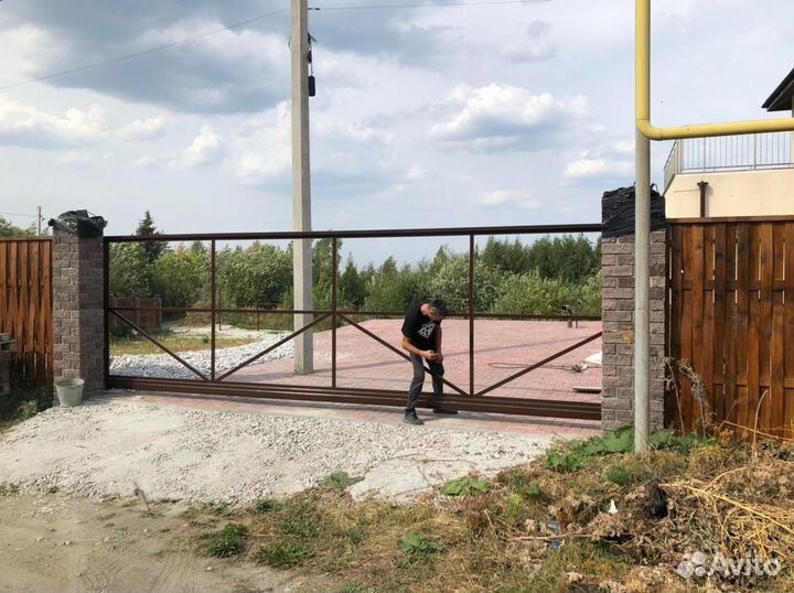 Откатные ворота под ключ