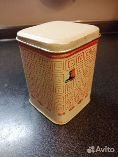 Банка жестяная винтажная СССР
