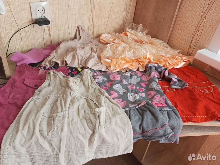 Детские вещи на девочку пакетом 86 92