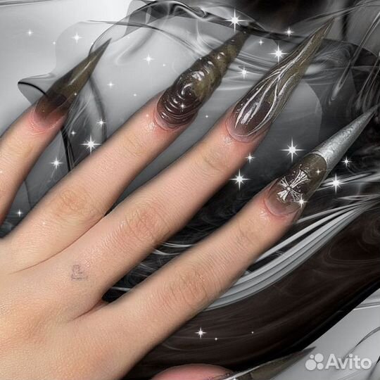 Модель на маникюр наращивание