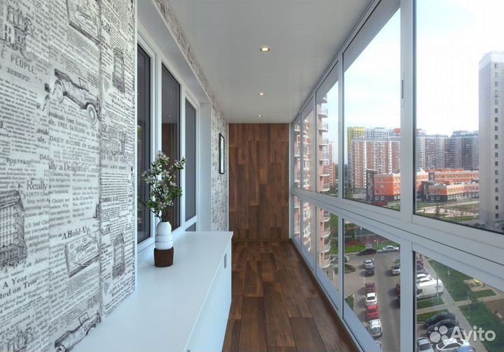 Отделка балконов и лоджий