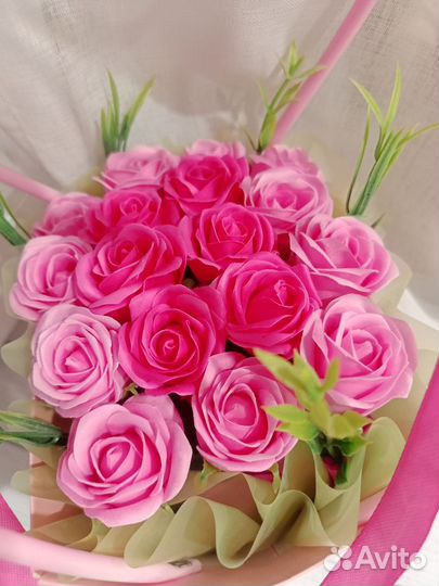 Букет из мыльных цветов