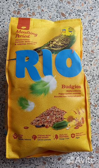 Корм RIO для волнистых попугайчиков новый