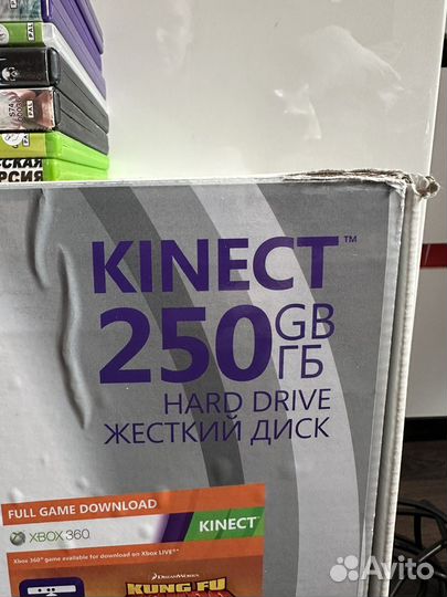 Xbox 360 S 250gb kinect, полный комплект + 8 игр