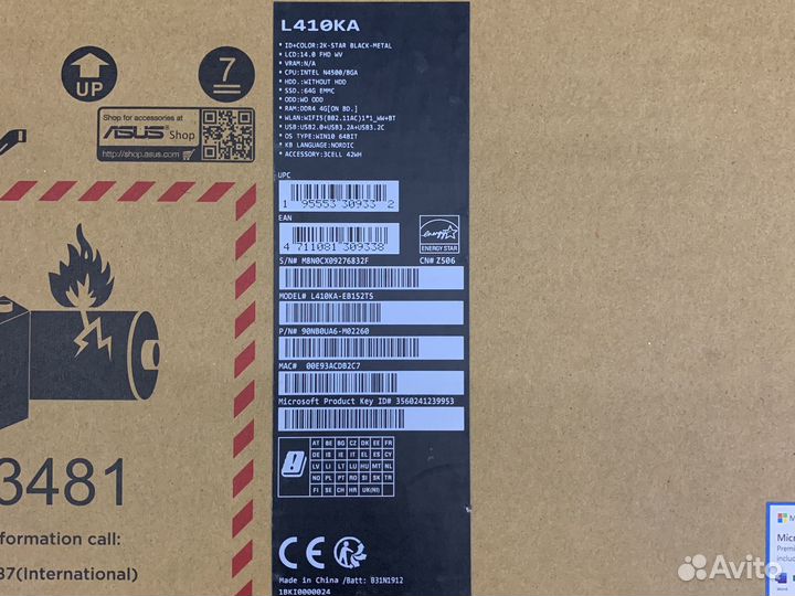 Asus L410KA Blue