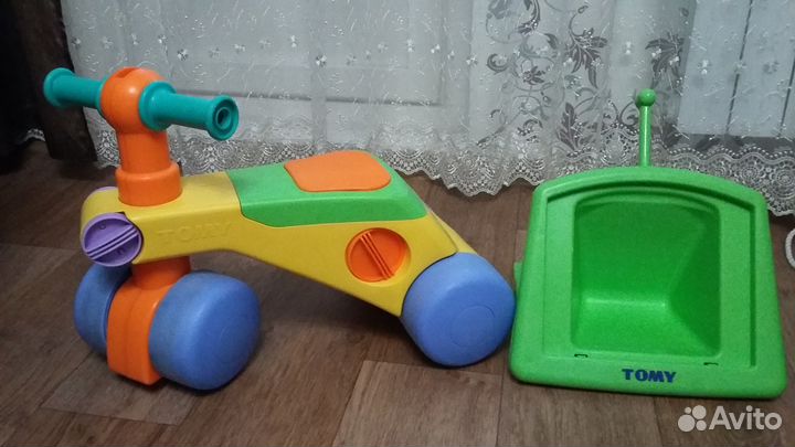 Самокат с прицепом tomy