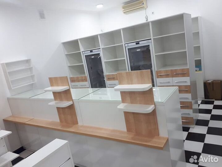 Витрины, прилавки, островки, стеллажи на заказ