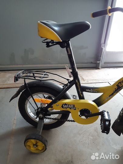 Велосипед детский двухколесный 12 желтый Сафари Пр
