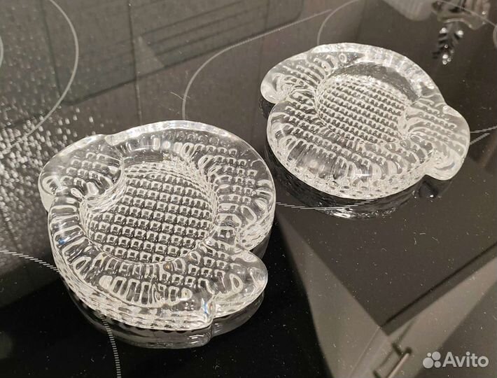 2 пепельницы. Хрусталь