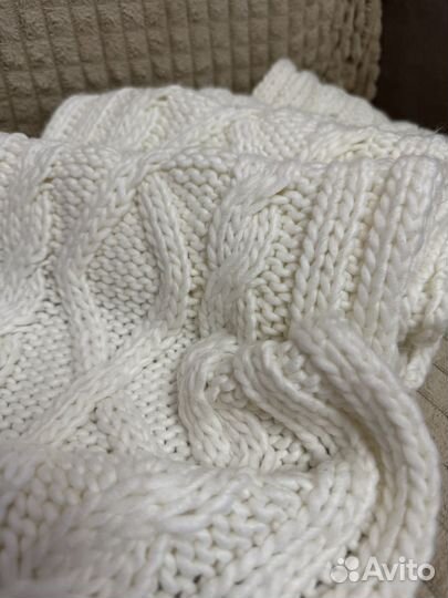 Шарф вязаный длинный