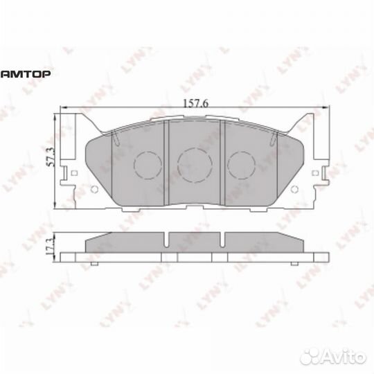 Lynxauto BD-7530 Колодки тормозные дисковые lynxau