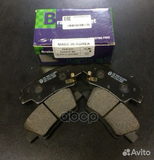 Колодки тормозные дисковые 0,74 pkbe37 Parts-Mall