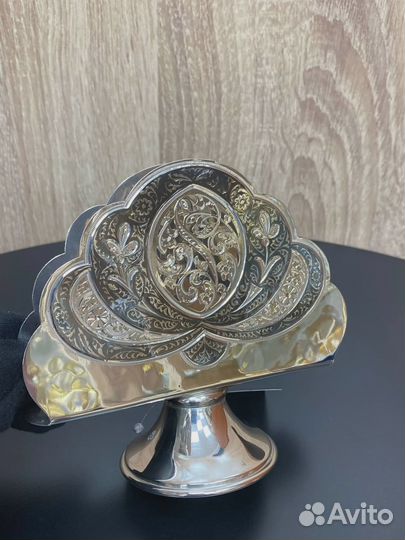 Салфетница из серебра