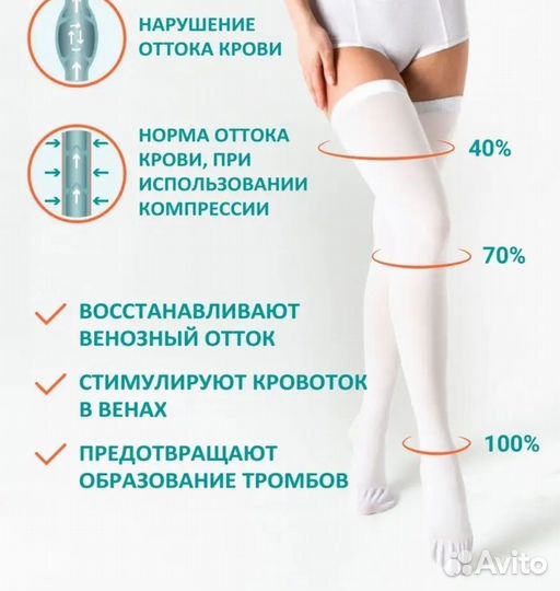 Компрессионные чулки 1 класс xxl