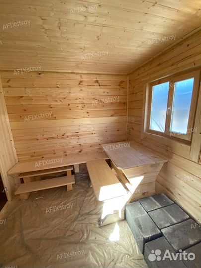 Готовая баня из бруса под ключ