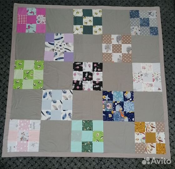 Лоскутное покрывало ручной работы