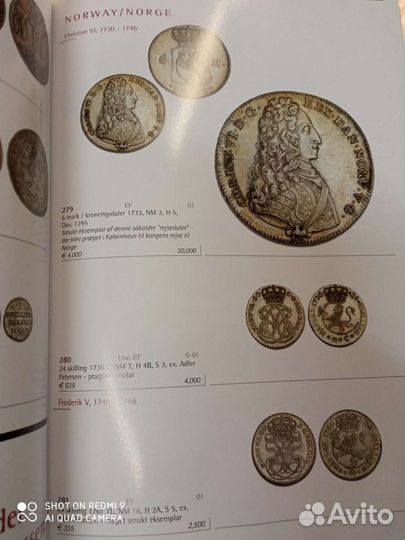 Каталоги аукционов монет